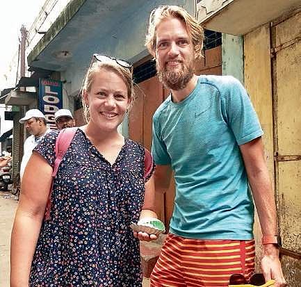 Jeroen Duren and his girlfriend Maria Huiskamp