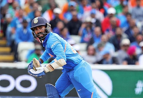 Dinesh Karthik bats against Bangladesh (Photo | AP)