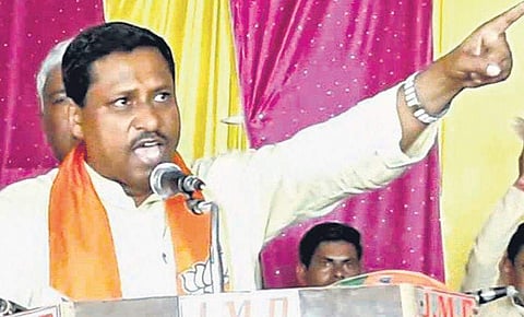 The BJP MP from Etawah was moving in a convoy of three cars. ( Photo | EPS)