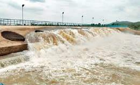 The officials released 758 cusecs of water on June 26 as the water level in River Godavari was above 14 m.