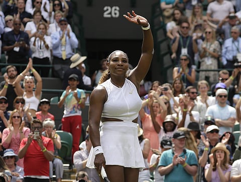 Serena is through to her into a 14th Wimbledon quarter-final. | AP