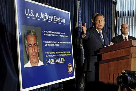 United States Attorney for the Southern District of New York Geoffrey Berman speaks during a news conference | AP