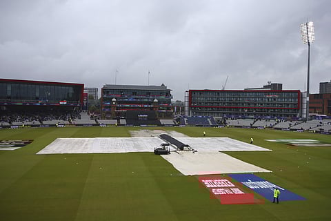 Rain has stopped play at Old Trafford | AP