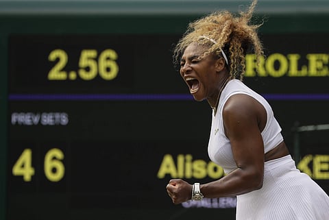 Williams moved into second place overall behind Martina Navratilova's record of 120 Wimbledon match wins | AP