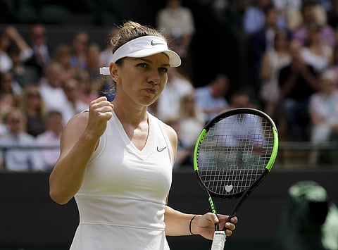 Halep will face either Elina Svitolina or Karolina Muchova| AP