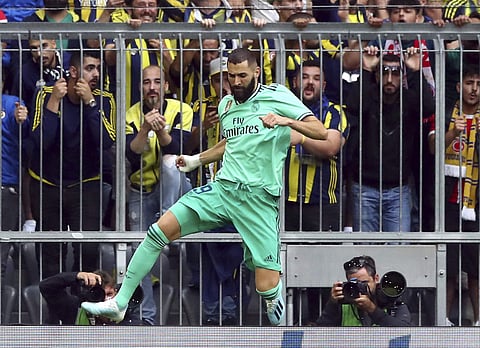 French striker Karim Benzema scored a hat-trick | AP