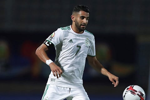 Mahrez's availability is welcome news as Guardiola prepares for a long spell without Leroy Sane. (Photo | AP)