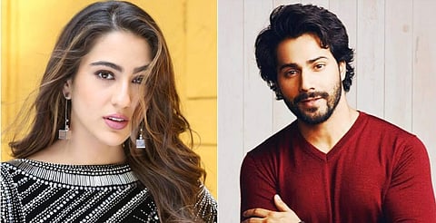 Sara Ali Khan and Varun Dhawan (Photo | FB)