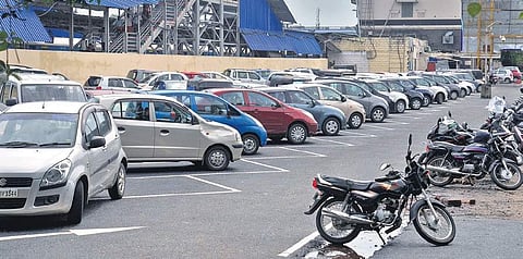 Renovated parking space at Thiruvananthapuram Central railway station, which was recently opened to the public (Photo |EPS, Vincent Pulickal)