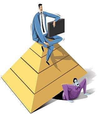 Join the pyramid and get swindled