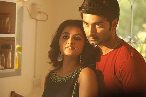 Anupama Parameswaran and Atharvaa in the Tamil remake of Telugu film 'Ninnu Kori'.