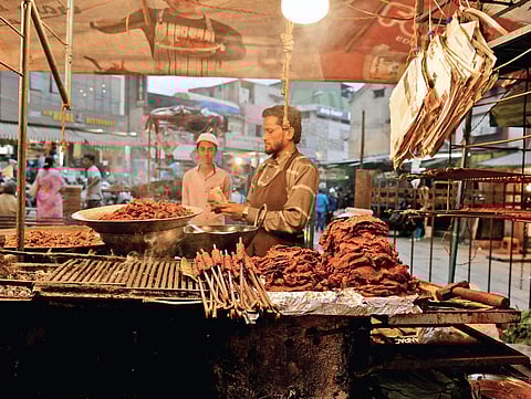 A kebab stall (Photo | Nagaraja Gadekal)