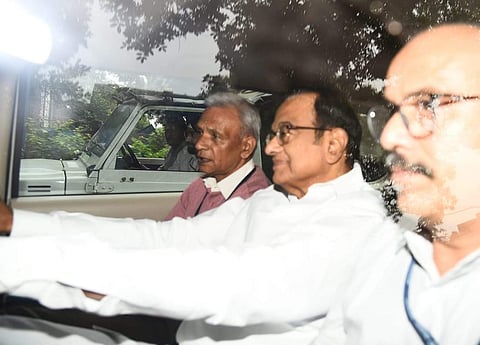CBI produce P Chidambaram at rouse Avenue court in New Delhi (Photo | Parveen Negi, EPS)