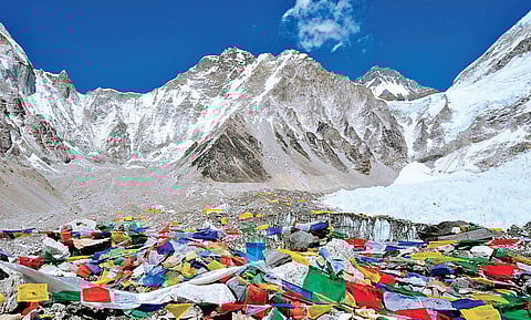 Single use plastic in Mount Everest base camp