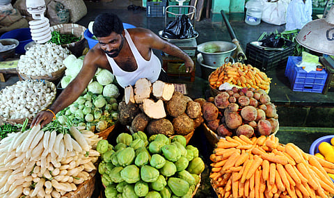 Representational image of a vegetable seller (Photo| PTI)