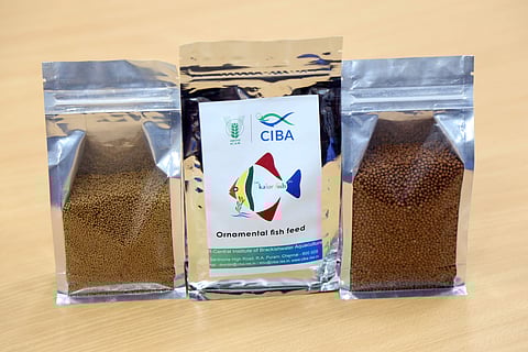 Fish feed developed by CIBA