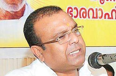 BDJS president Thushar Vellappally
