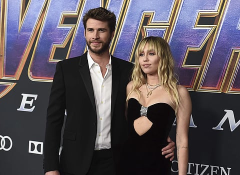Miley Cyrus and husband Liam Hemsworth. (Photo | AP)
