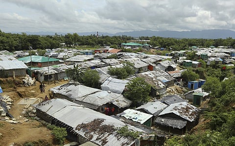 In this file photo dated Thursday, Aug.22, 2019, a general view of Nayapara Rohingya refugee camp in Cox's Bazar, Bangladesh. Sexual violence carried out by Myanmar's security forces against the country's Muslim Rohingya minority was so widespread and sev