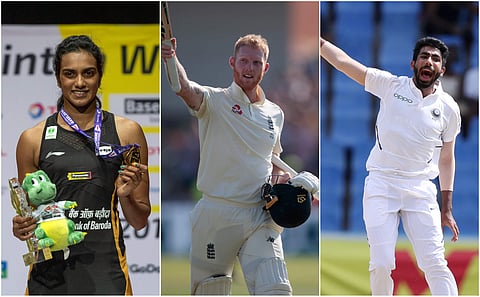 PV Sindhu, Ben Stokes, Jasprit Bumrah