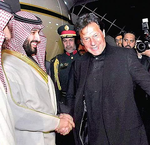 Pakistan PM Imran Khan with Saudi Crown Prince Mohammad Bin Salman | ( File Photo )