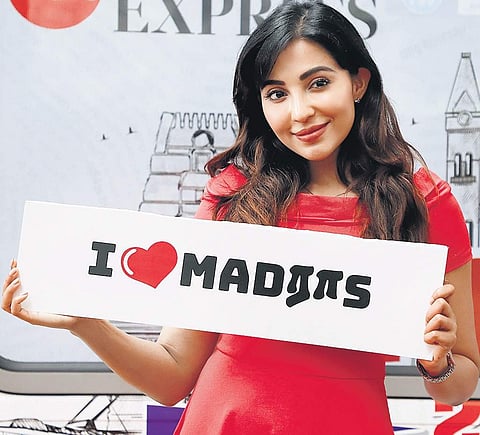 Actor Parvati took a Metro ride on Sunday