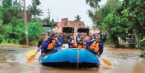 A file photo of a rescue operation in north Karnataka