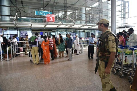 CISF deployed at Rajiv Gandhi Airport (File Photo| R.Satish Babu )