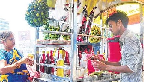 File photo of a street vendor