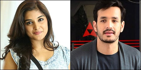 Nivetha Thomas and Akhil Akkineni.