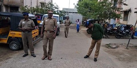 NIA raids underway at 5 locations in Coimbatore. Laptops, mobile phones, SIM cards, & pen-drives seized. (Photo | A Raja Chidambaram, EPS)
