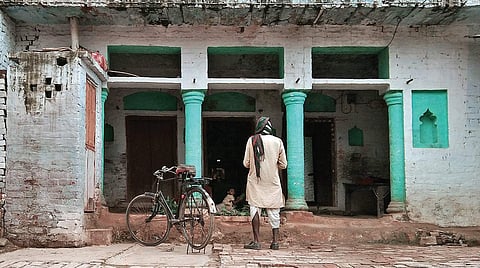 The accused driver Ashish Kumar Pal’s home in Fatehpur. (Photo | Pushkar Bankar)