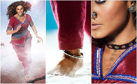 Taapsee Pannu will essay a sprinter in her upcoming film, 'Rashmi Rocket'. (Photos | Twitter)