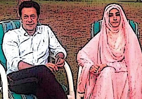 Imran Khan with wife Bushra Maneka.