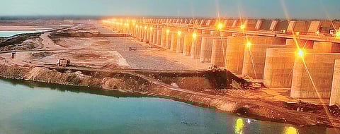 The engineering marvel - Kaleshwaram Lift Irrigation Scheme (KLIS) (File Photo |EPS)