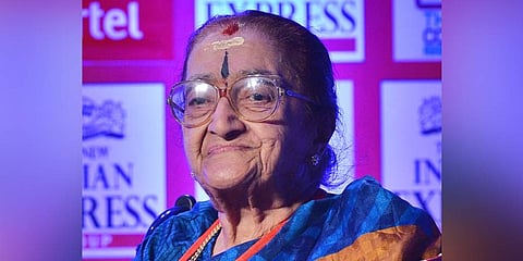 Rajalakshmi Parthasarathy, founder and dean of the PSBB Group of institutions, passed away aged 93. (Photo | EPS)