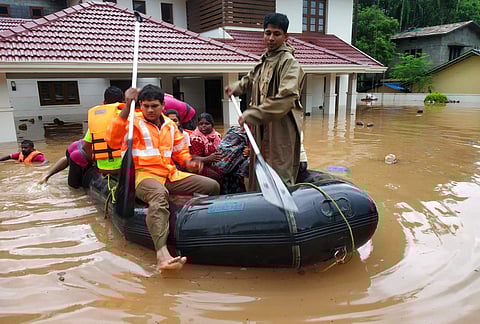 Rescue operations underway in Nilambur, Malappuram. (Photo | EPS)