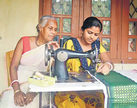 Geeta Rani Paul and her daughter in-law Prabhati. (Photo | EPS)