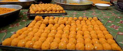 Image of Laddus used for representational purpose only. (Photo| Ravi Choudhary/ EPS)
