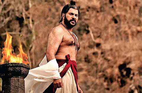 Mammootty in a still from 'Mamangam'