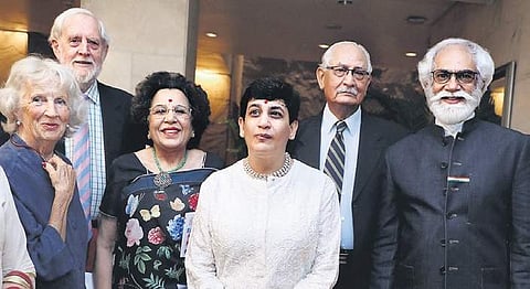 Dr Shayama Chona with Tamana, Mr Chona and FDCI chairman Sunil Sethi.