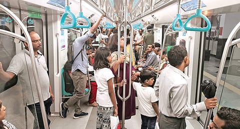 As Onam festivities and holidays continue, Kochi Metro received record patronage on Thursday | Albin Mathew