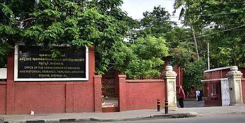 The office of the Commissioner of Archives and Historical Research in Chennai. (Photo | P Jawahar, EPS)