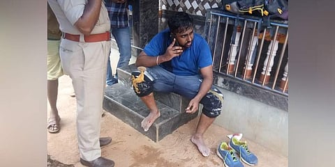 Santhosh has spent 2 nights inside western ghats and survived miraculously. (Photo | EPS)