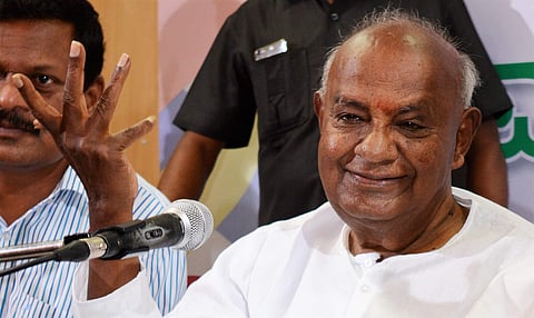 JDS supremo HD Deve Gowda (Photo | EPS)