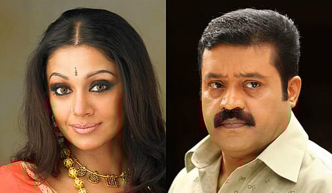 Actors Shobana and Suresh Gopi