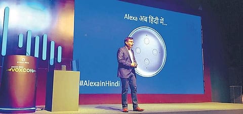 Amazon rolls out Hindi support for Alexa in New Delhi on Wednesday. (Photo | Express)