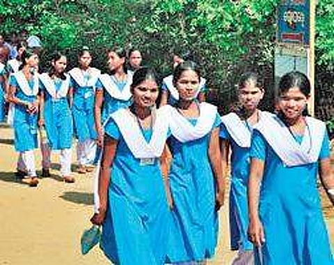 Odisha government school students (Photo |EPS)
