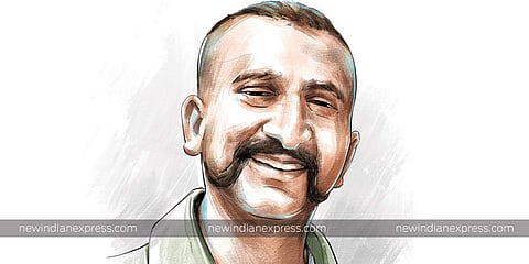 Wing Commander Abhinandan Varthaman (Express Illustrations)