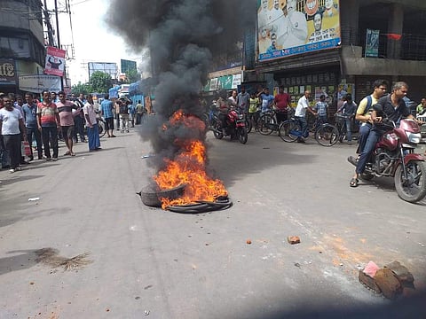 Clashes erupted between BJP, TMC supporters. (Photo | EPS)